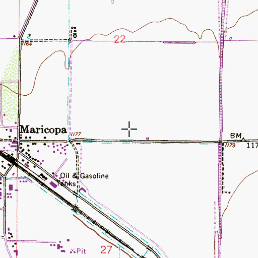Topographic Map of Butterfield Elementary School, AZ