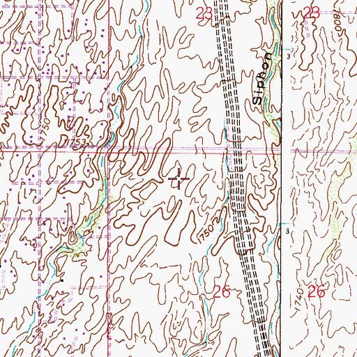 Topographic Map of Desert Vista Elementary School, AZ
