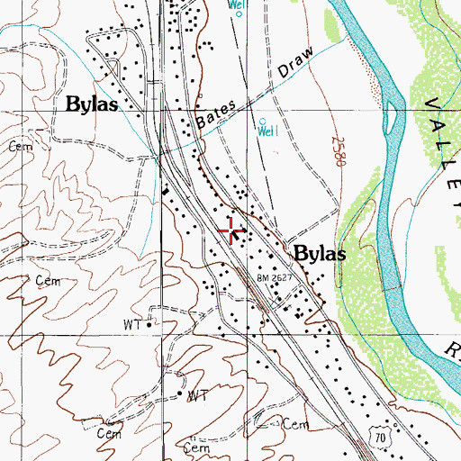 Topographic Map of Our Savior Lutheran School, AZ