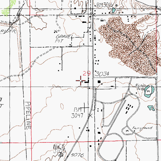 Topographic Map of Safford Christian Academy, AZ