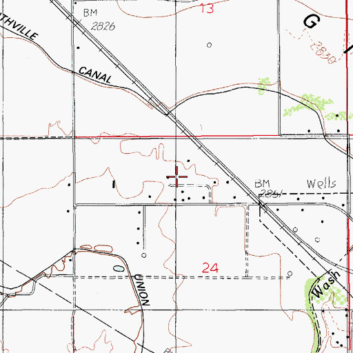 Topographic Map of Discovery Plus Academy, AZ