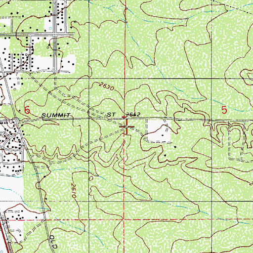 Topographic Map of Summit View Elementary School, AZ