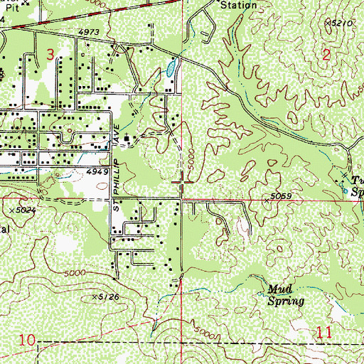 Topographic Map of Frontier Elementary School, AZ