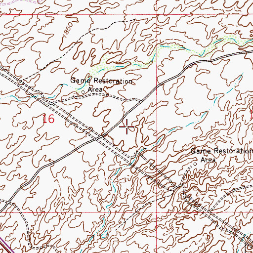 Topographic Map of Peralta Trail Elementary School, AZ