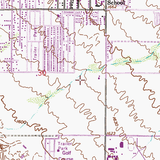 Topographic Map of Imagine Preparatory High School, AZ
