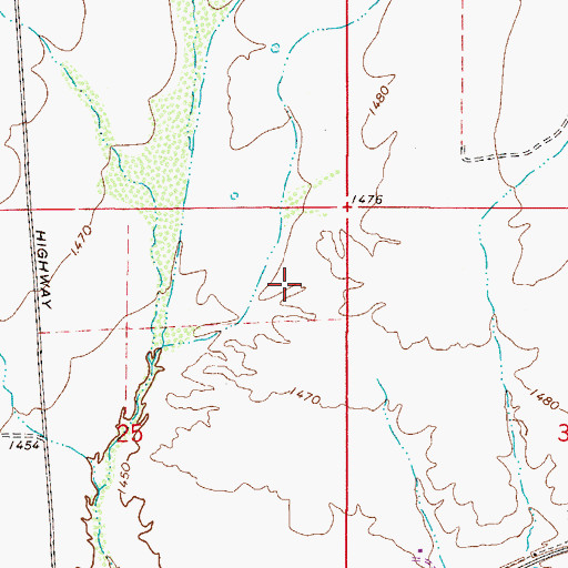 Topographic Map of Anthem K - 8 School, AZ