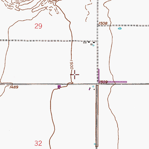 Topographic Map of J O Combs Middle School, AZ