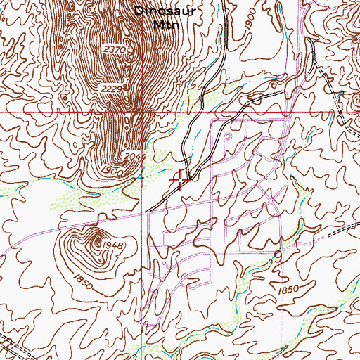 Topographic Map of Gold Canyon Elementary School, AZ