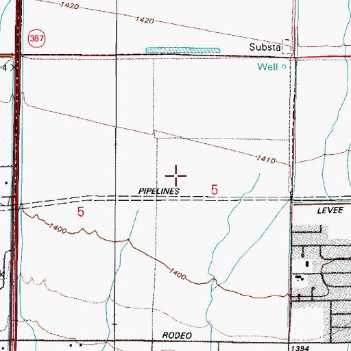Topographic Map of McCartney Ranch Elementary School, AZ