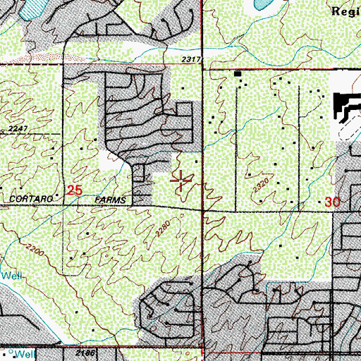 Topographic Map of Quail Run Elementary School, AZ