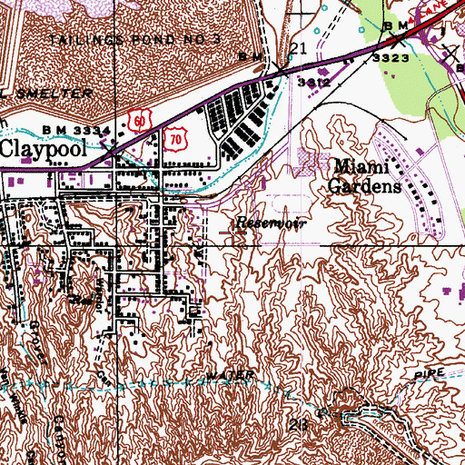 Topographic Map of Doctor Charles A Bejarano Elementary School, AZ