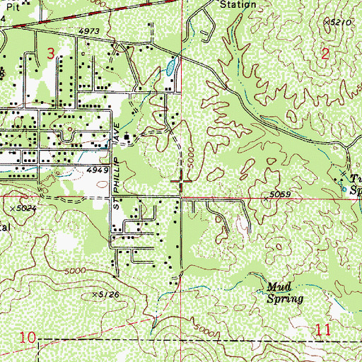 Topographic Map of Payson Christian School, AZ