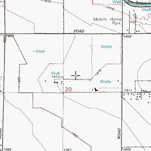 Topographic Map of Heartland Ranch Elementary School, AZ