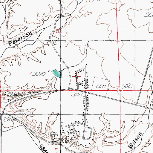 Topographic Map of Los Milagros Academy, AZ