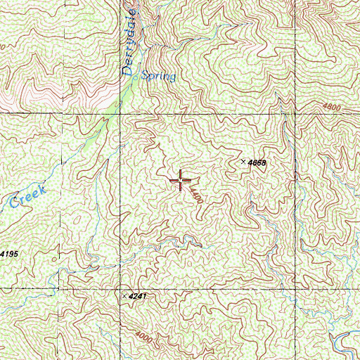 Topographic Map of Beaver Campground, CA