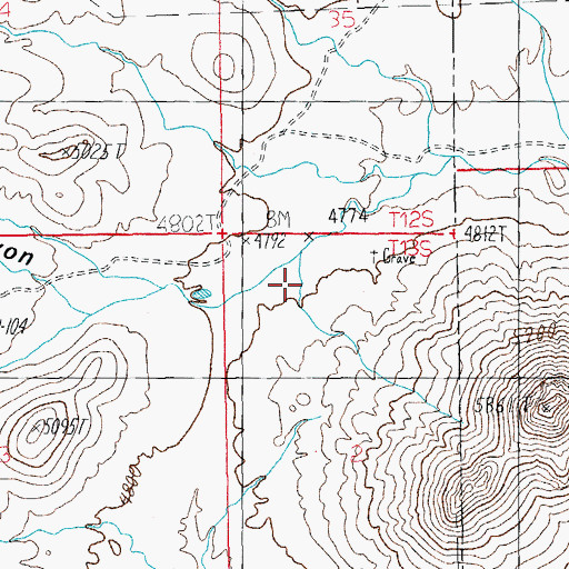 Topographic Map of Giddings Grave, AZ