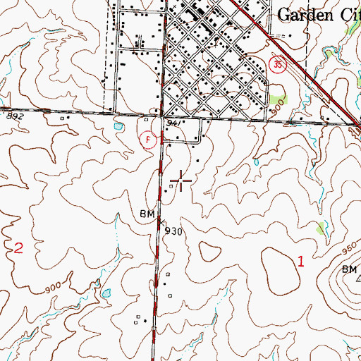 Topographic Map of Training Center Christian School, MO