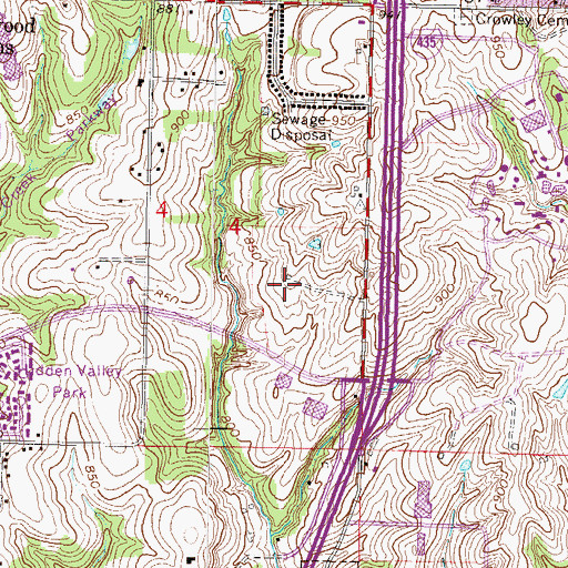 Topographic Map of Faith Academy, MO