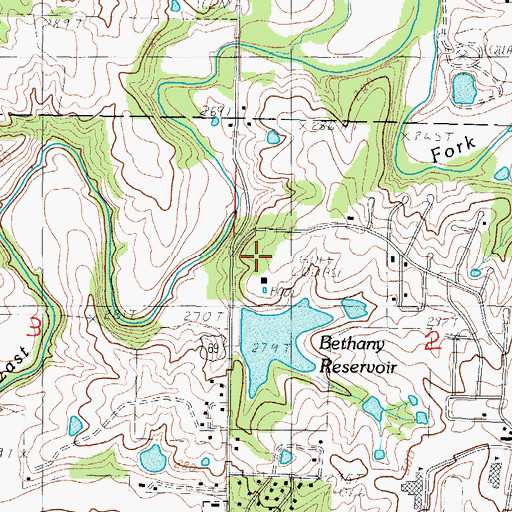 Topographic Map of North Central Career Center, MO