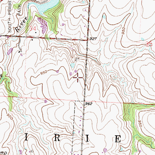 Topographic Map of Richardson Elementary School, MO