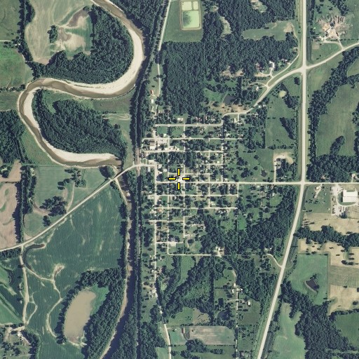 Aerial/Satellite Image of Spickard Elementary School, MO