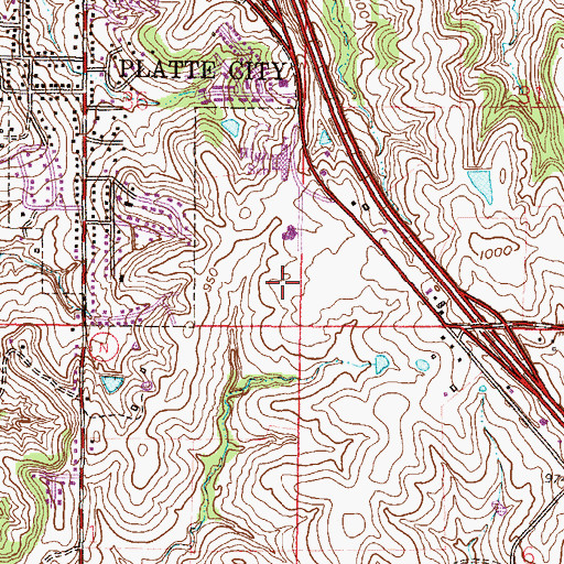 Topographic Map of Northland Career Center, MO