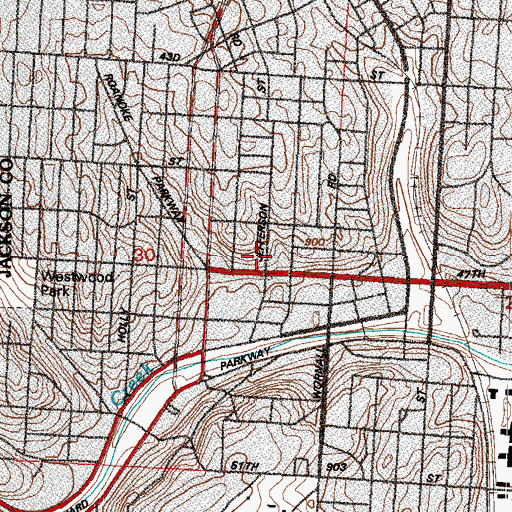 Topographic Map of Global Montessori Academy, MO