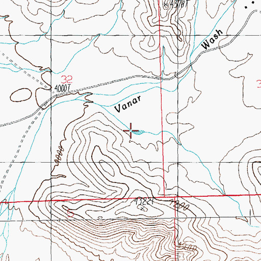 Topographic Map of McKenzie Tank, AZ
