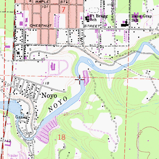 Topographic Map of Dolphin Cove, CA