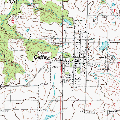 Topographic Map of North Daviess Elementary School, MO
