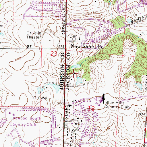 Topographic Map of Academy Montessori International, MO