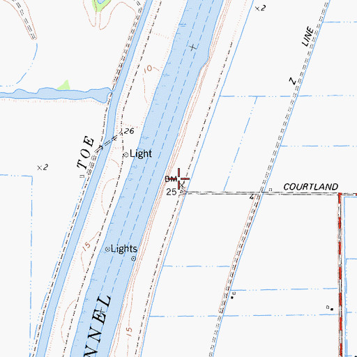 Topographic Map of Green, CA