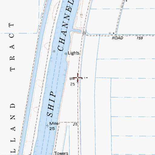 Topographic Map of Lund, CA