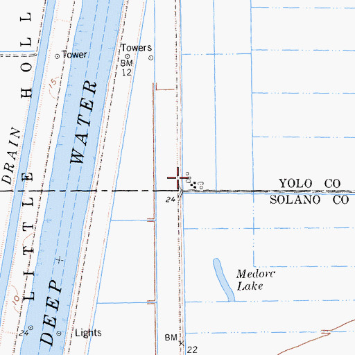 Topographic Map of Daisie, CA