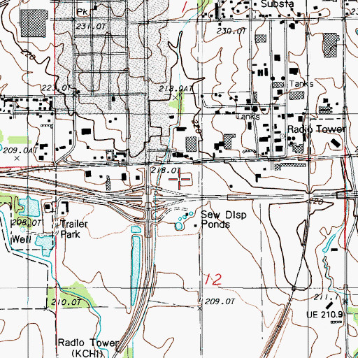 Topographic Map of Chillicothe Alternative Center for Education, MO