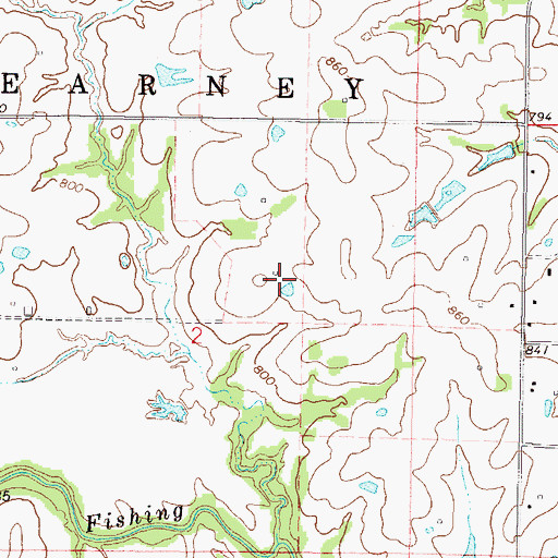 Topographic Map of Summit Ridge School, MO