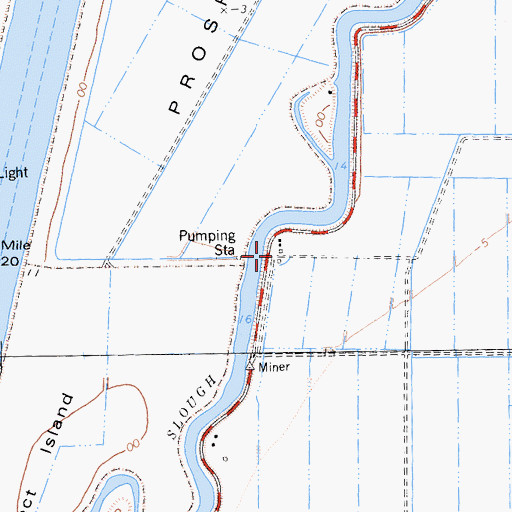 Topographic Map of DC Stewart Landing, CA