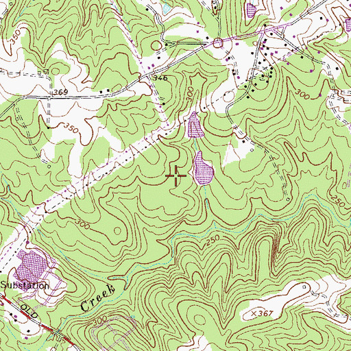 Topographic Map of Blue Ridge Elementary School, GA