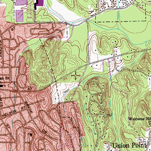 Topographic Map of Christian Heritage School, GA