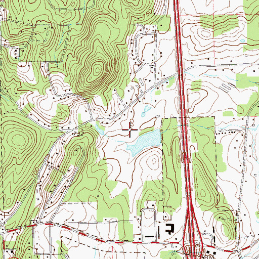 Topographic Map of Ashworth Middle School, GA