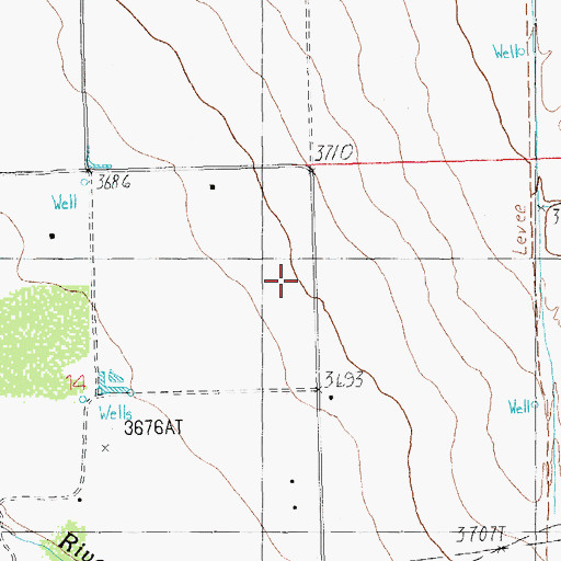 Topographic Map of Vanar Wash, AZ