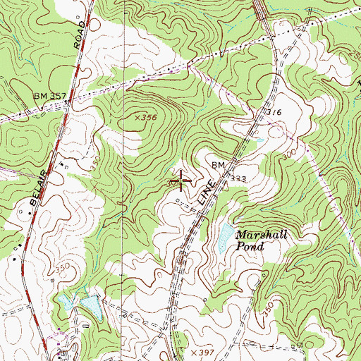Topographic Map of Academics Plus School, GA