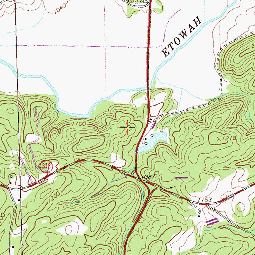 Topographic Map of Riverview Middle School, GA