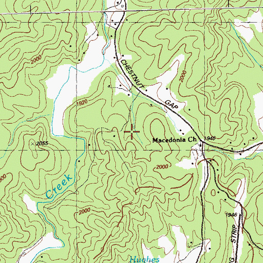 Topographic Map of Prince Mountain Academy, GA