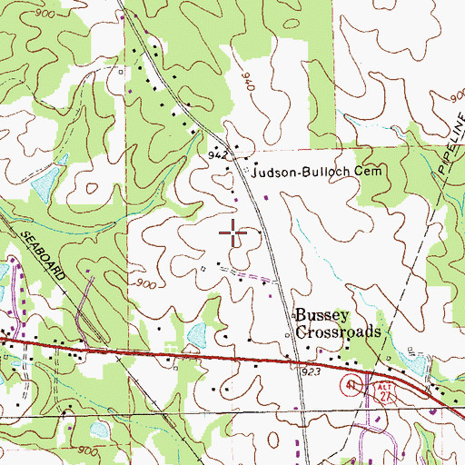 Topographic Map of Mountain View Elementary School, GA