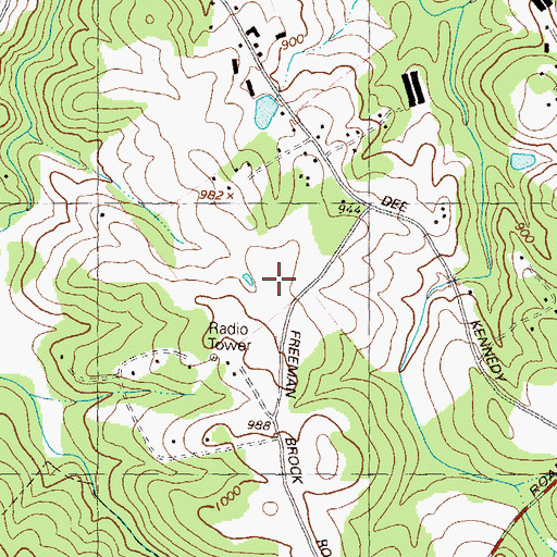 Topographic Map of Bramlett Elementary School, GA