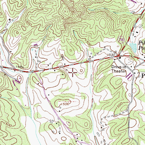 Topographic Map of White Creek Christian Academy, GA