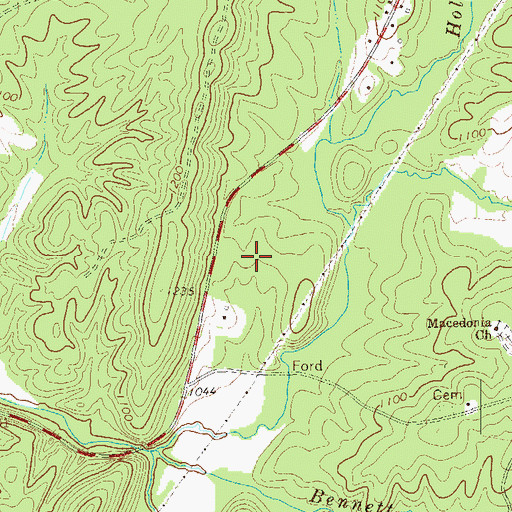 Topographic Map of Haralson County Middle School, GA