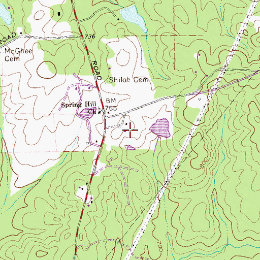 Topographic Map of Callaway Elementary School, GA