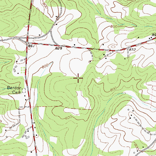 Topographic Map of East Jackson Comprehensive High School, GA